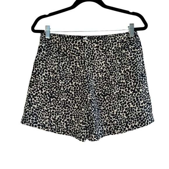 2/$30 Ann Taylor Loft Side Zip Shorts Size 2 Black White Flowy Pockets Boho NWT - Picture 4 of 8